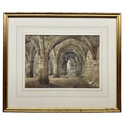 William James Boddy (British 1831-1911): 'St Leonard's Hospital - York', watercolour signed titled and dated 1909, 23cm x 33cm 
Provenance: private collection, purchased David Duggleby Ltd 7th December 2015 Lot 31