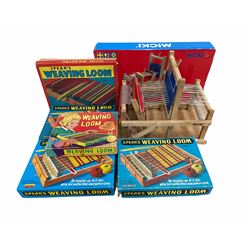 Four boxed Spear's Weaving Loom size 2 and 3, Micki weaving loom with box and one other 