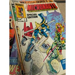 Collection of 1980s and later Marvel and DC comics