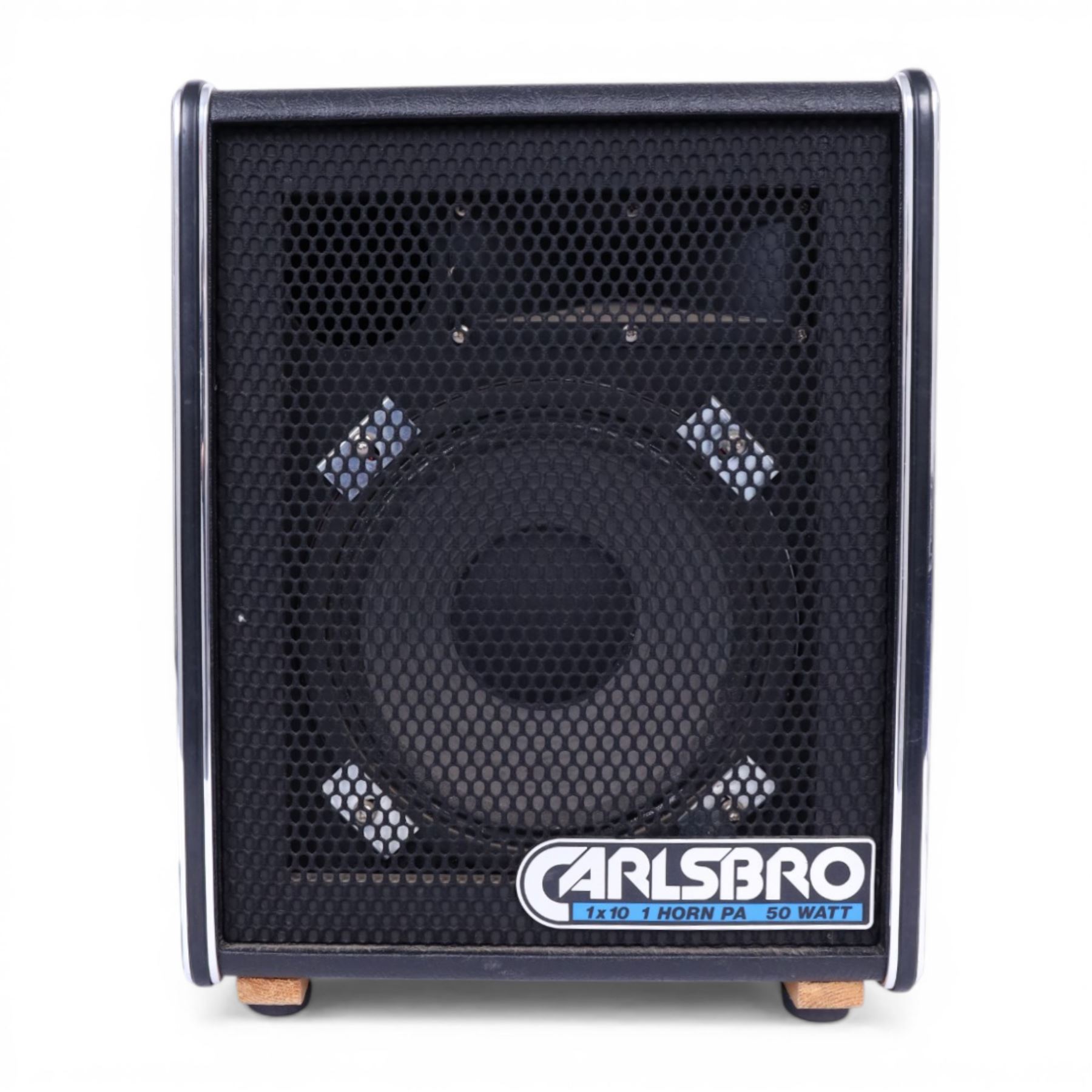 Carlsbro Cobra PA head and Carlsbro 1 x 10 1 Horn PA speaker, speaker H48cm