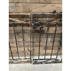 Pair of wrought iron garden gates
