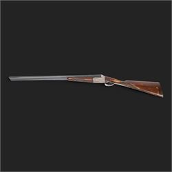 Master 12 bore double trigger, boxlock, side by side double barrel shotgun with 71cm (28