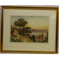  'Roman Campagna', watercolour signed by Herbert George (British fl.1906 - 1939) titled verso 24cm x 34cm  