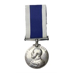George V Naval long Service and Good Conduct Medal awarded to M.36831 W. Cox R.P.O. H.M.S. Vivid; with ribb