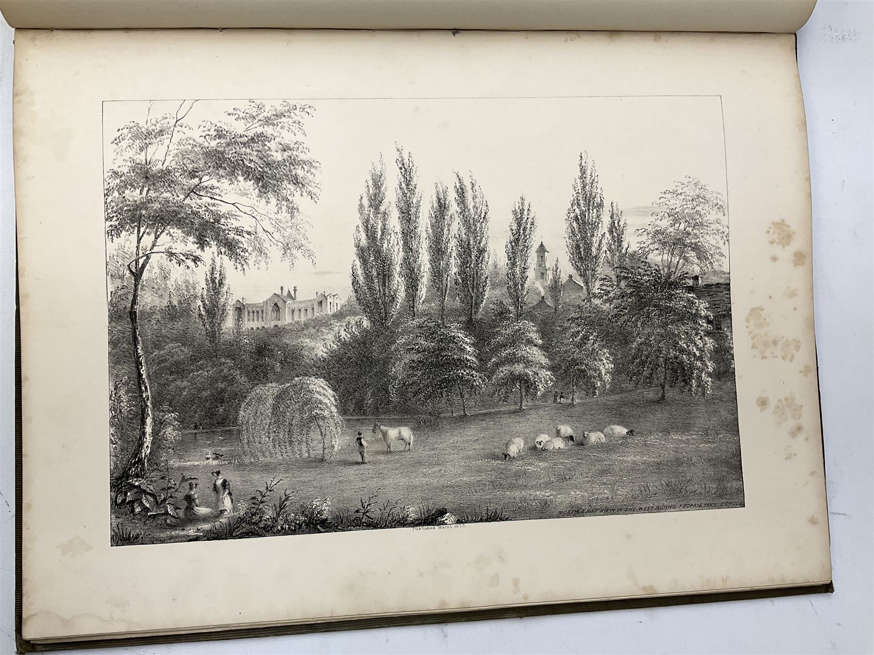 Kilby Rev. Thomas: Scenery in the Vicinity of Wakefield 1843, illustrated with engraves plates, decorative green cloth/ gilt binding with all edges gilt