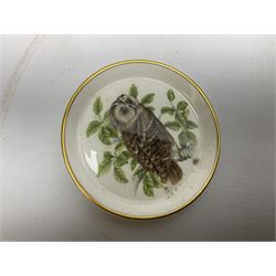 Sylvac green seated dog, together with pair Wade Heath vases, wall charger and other collectables, in two boxes  