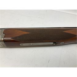 Winchester Japan 5500 12-bore by two-and-three quarters over-and-under double barrel boxlock ejector sporting gun, with 71cm barrels, ventilated rib and barrels, the walnut stock with chequered pistol grip and fore-end, single selective trigger and top safety, serial no.K542927E, L115cm overall; in gun sling SHOTGUN CERTIFICATE REQUIRED