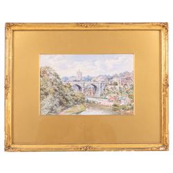 George Fall (British 1848-1925): Knaresborough, watercolour signed 16cm x 25cm