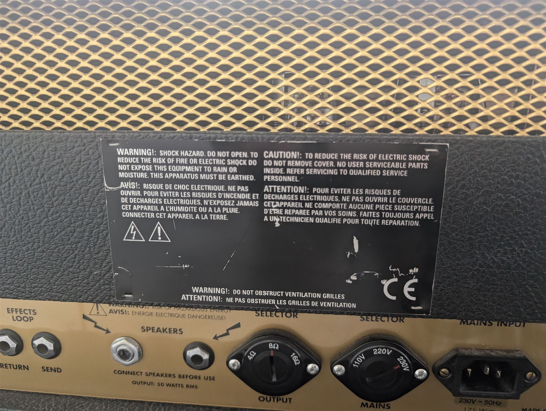 Marshall 1987X 50 watt plexi guitar amplifier head with master volume modification (screwdriver control on back), together with a Marshall 1960 4 x 12 speaker cabinet on casters, head H25cm, W65cm, cab H83cm, W76cm