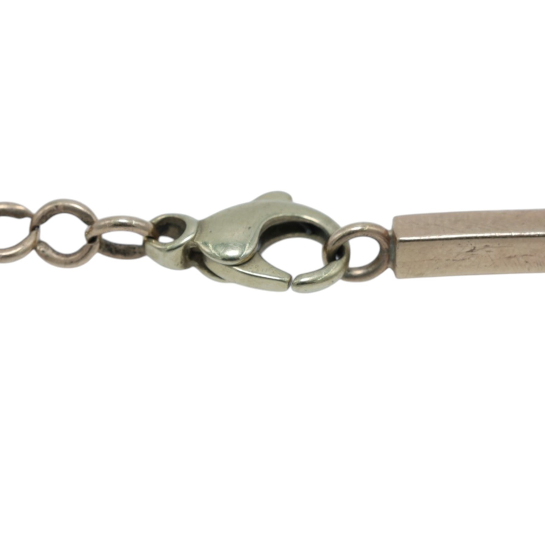 9ct gold rectangle link bracelet