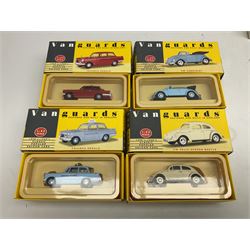 Twenty-five Lledo Vanguards 1:43 scale 1950s-1960s Classic Popular Saloon Cars die-cast models, all boxed (25)