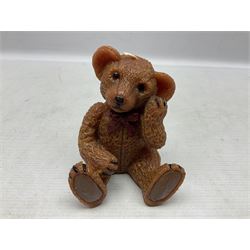 Six Disney Winnie the Pooh Christmas snow globes, comprising large Mr Christmas Holiday Snowfall, An Enchanted Christmas, It's A Small World Christmas 1994,  Tree Trimming, 1995 Christmas At Our House and Christmas Band Concert, together with Mr Christmas Holiday Go Round, all with boxes (7)