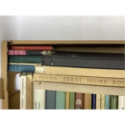 Large quantity of assorted books, to include examples gardening, shooting, etc., in two boxes 