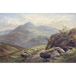 Albert Gyngell (British 1841-1894): North Wales Landscape, oil on canvas signed and dated 1880, titled verso with artist's Worcester address 50cm x 75cm