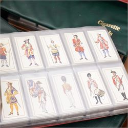 Collection of cigarette and trade card albums, sets and part sets including Raydex 'African Types', Wills 'Famous Picture in 48 sections', Players 'Cricketers 1938', 'Film Stars 1938, etc