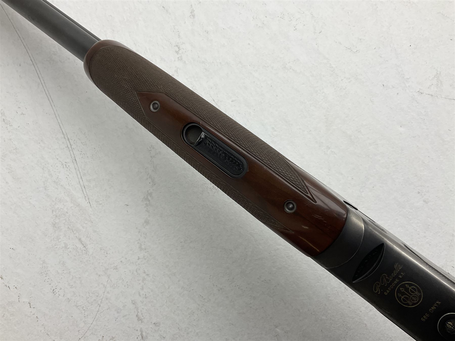 Italian Beretta Model 686 Onyx 12-bore double barrel over-and-under boxlock ejector shotgun, the 74.5cm barrels with ventilated top rib, walnut stock with chequered pistol grip and fore-end, single selective trigger Fore-end no.38044 Barrels no.5314 Action no.F38044B; together with set of five chokes (two fitted) SHOTGUN CERTIFICATE REQUIRED