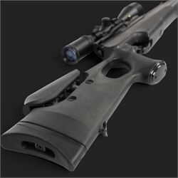 Hatsan AT44-10 air rifle, .22 cal, Max pressure 200 bar, serial number 041420511, fitted with 3-12x50 scope, L118cm