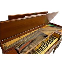 James Rigg, London -early 19th century mahogany and maple square piano c1817, with a 68 key compass (A-C) original hammers, jacks and felt, satinwood interior with ebony and ivory keys, the fretwork interior back inscribed 'James Rigg, 3 Providence Row, Finsbury Square, London', decorated with twist gilt metal edging, fitted with three drawers, on Gillows design turned and reeded supports with brass cups and castors.

This item has been registered for sale under Section 10 of the APHA Ivory Act