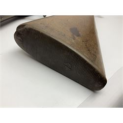 19th century Indian .577 Enfield muzzle loading rifle, proofed for 26-bore, the 98.5cm barrel with three barrel bands and later ram rod L140cm overall; 19th century Belgian side-by-side double barrel percussion shotgun, approximately 20-bore, with 74cm barrels and studded walnut stock, lock plate marked 'Liege 1868' and 'V. Gulikers-Maquinay' L117cm overall; and another side-by-side double barrel shotgun by Smythe with underlever opening (3)