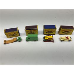 Moko Lesney - seventeen Matchbox 1-75 Series die-cast models comprising 1,2,3a,4b,8,9a,10a,11a,13a,15a,16a,17,18,19b,20a,24a & 27a; all boxed; and two other unboxed models with two empty boxes (21)