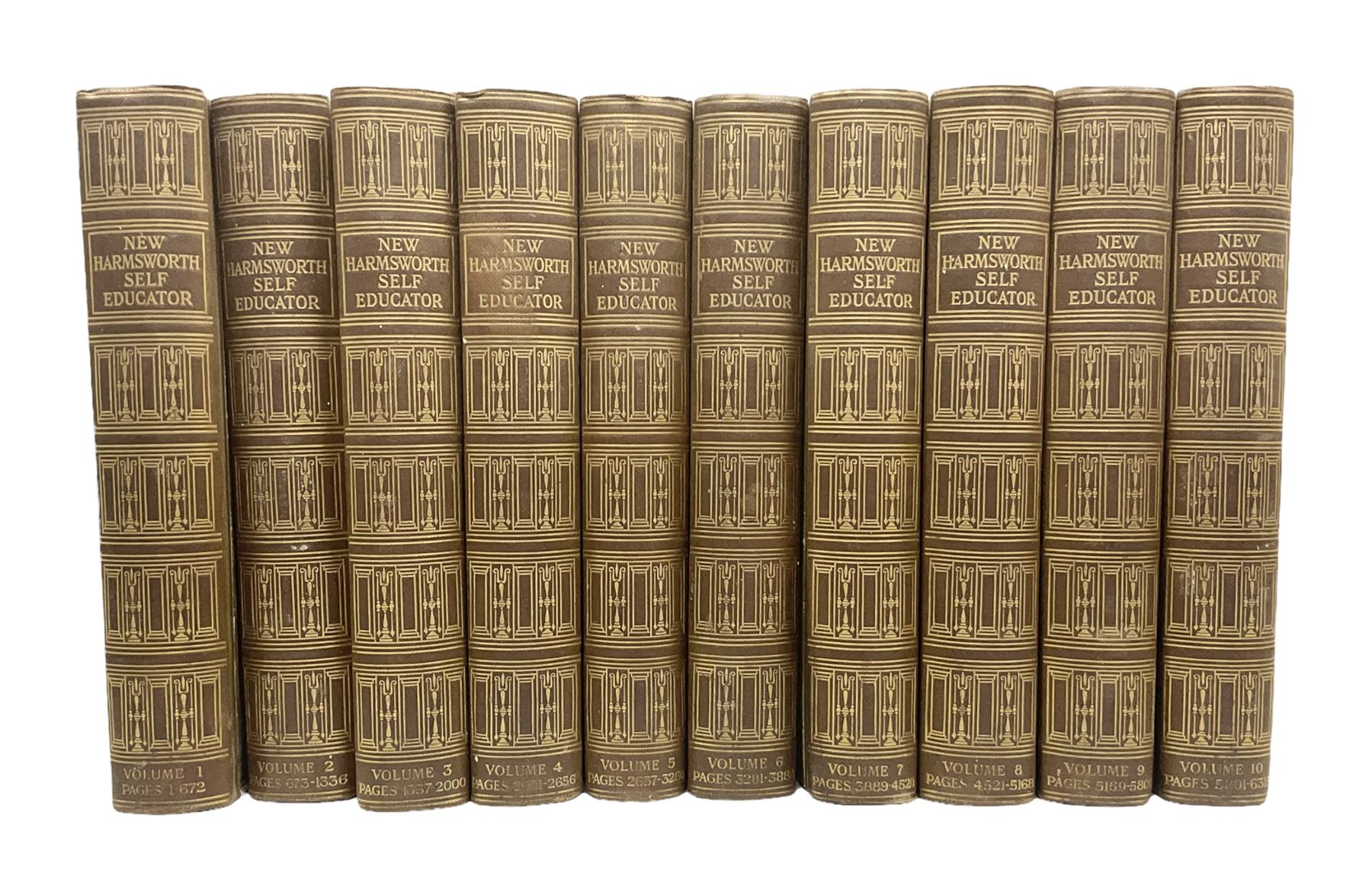 Full set of The New Harmsworth Self-Educator in ten volumes 