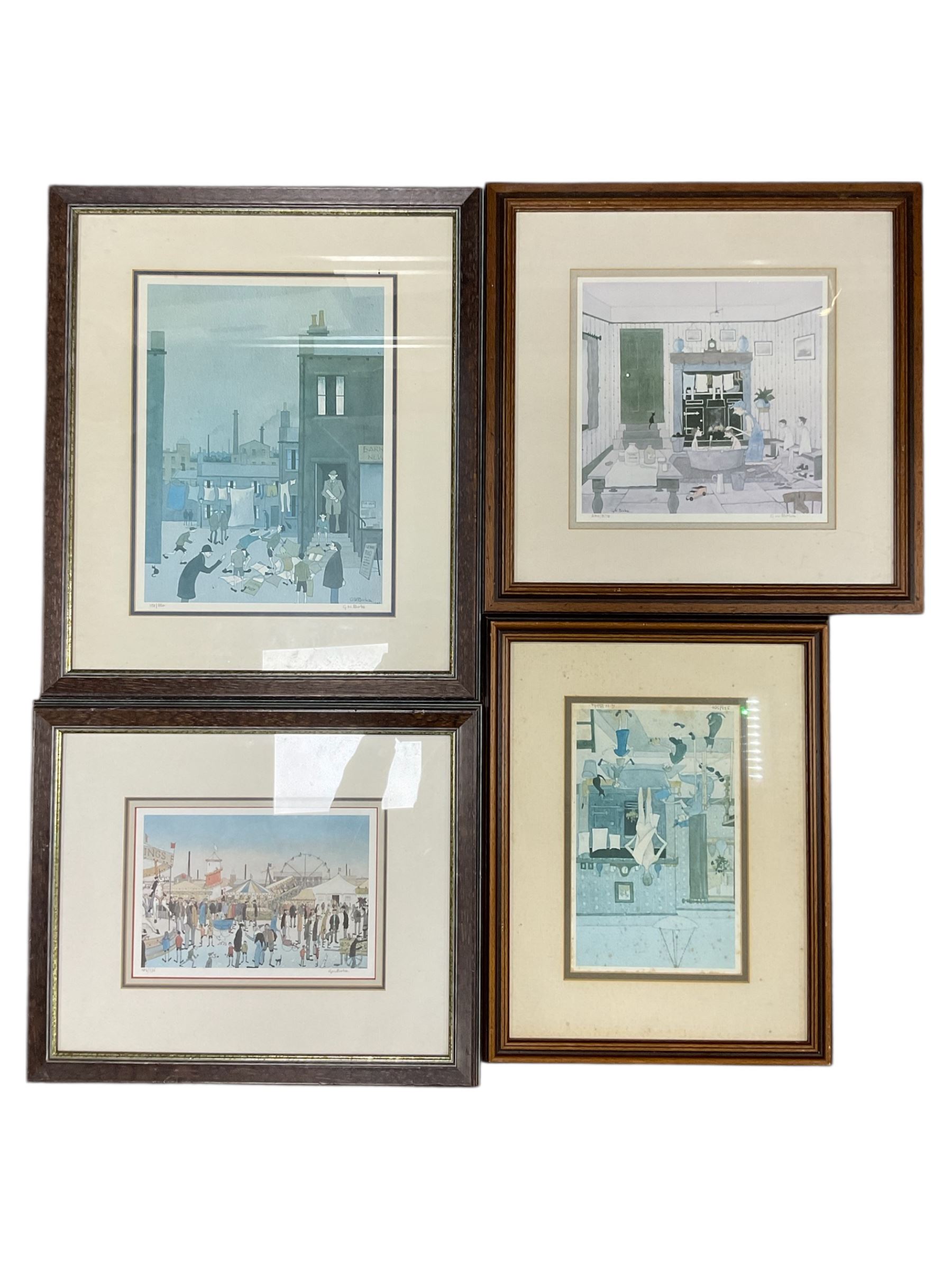 Geoffrey Woolsey Birks (Northern British 1929-1993): four limited edition prints signed and numbered in pencil (4)