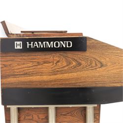 Hammond TTR 100 electric organ, with a palisander effect veneer, H94cm, W110cm