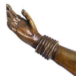 After Demetre Chiparus - Art Deco style bronze, modelled as a female dancer with arms outstretched, H70cm