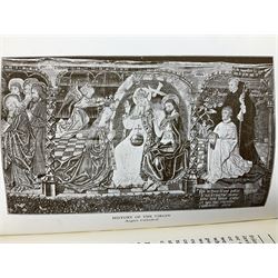 Collection  of 'the Flowers of Sheakspeare' bound in a book, approximately twenty nine studies in watercolour, each work detailing the act the flower is mentioned, together with the tapestry book by Candee. 