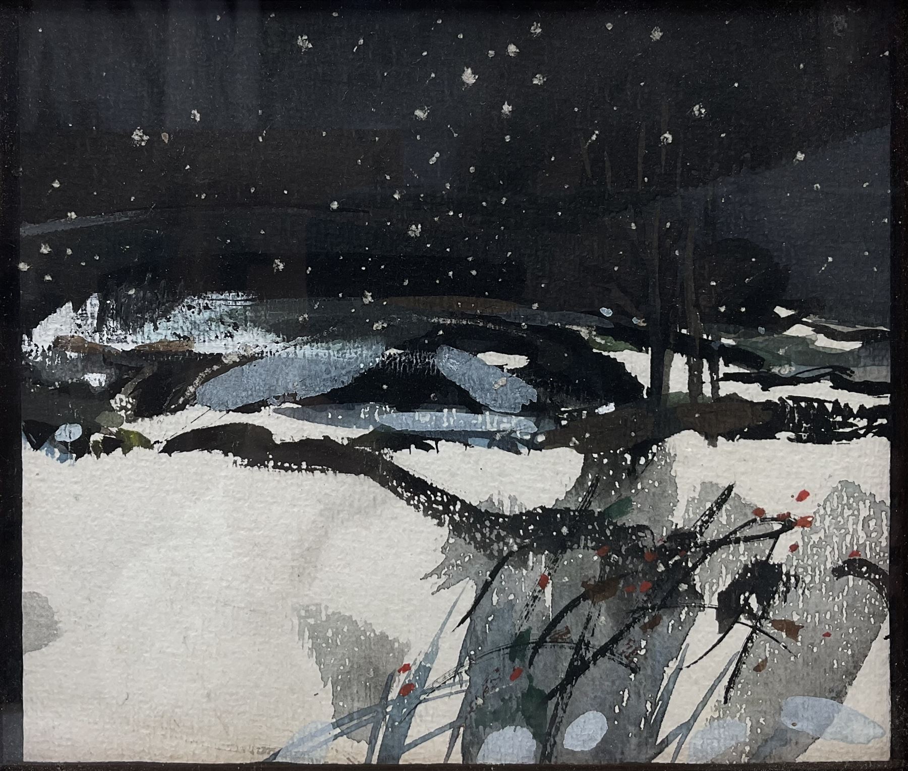 Attrib. Colin Middleton (Irish 1910-1983): 'Yorkshire Landscape', watercolour unsigned, inscribed verso 16cm x 19cm 