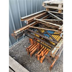 Steel industrial pallet racking, nine uprights and quantity of various size beams  - THIS LOT IS TO BE COLLECTED BY APPOINTMENT FROM DUGGLEBY STORAGE, GREAT HILL, EASTFIELD, SCARBOROUGH, YO11 3TX