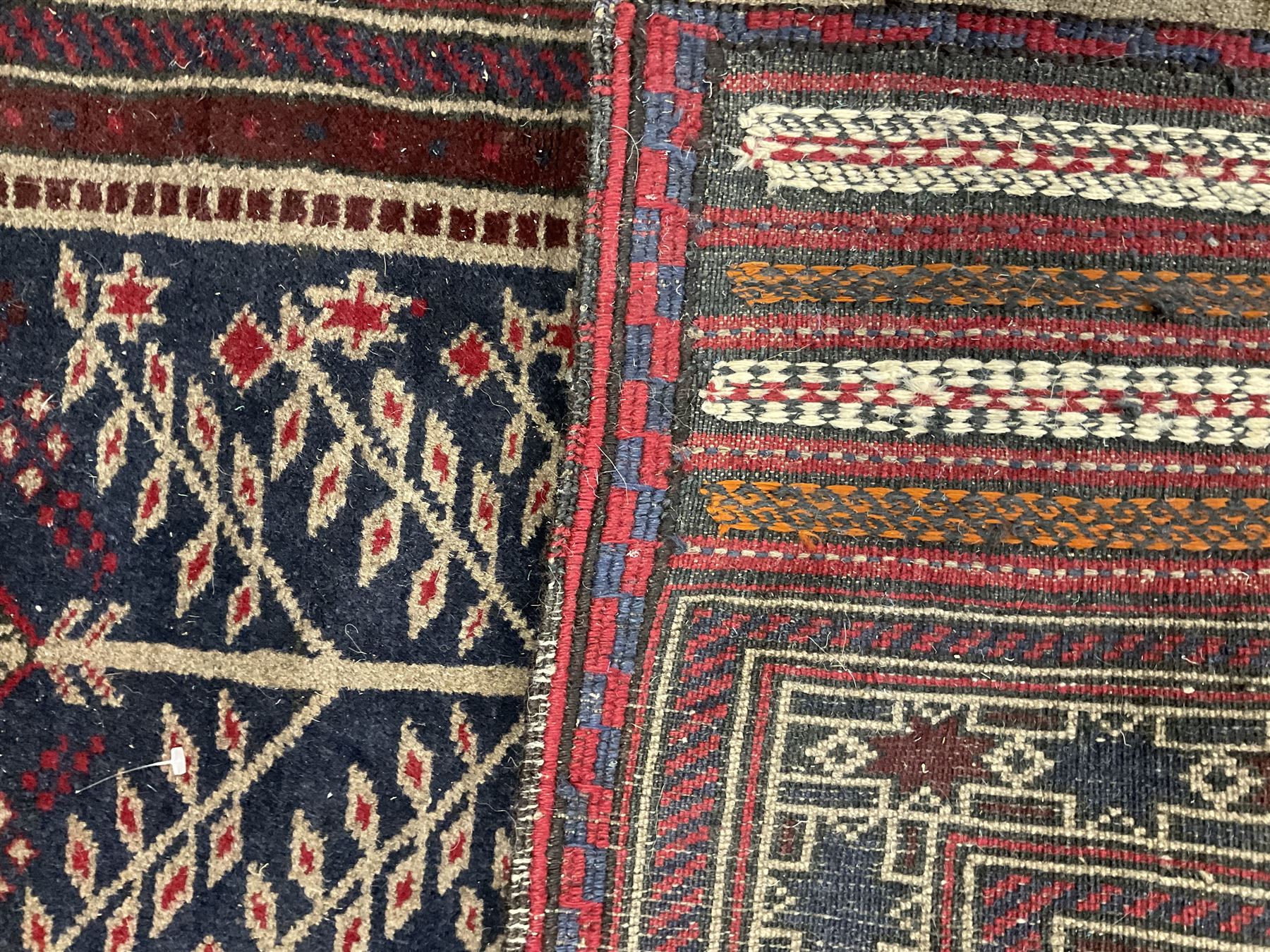 Persian Tree of Life design rug (140cm x 82cm), and a Persian prayer rug (130cm x 73cm)