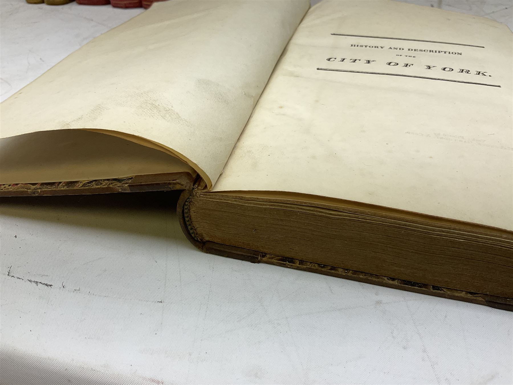 Hargrove WM; History and Description of the Ancient City of York in three volumes together with Fletcher JS; A Picturesque History of Yorkshire in six volumes