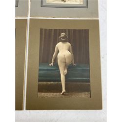 Set of four 1920s erotica photographs, max 19cm x 14cm (4)