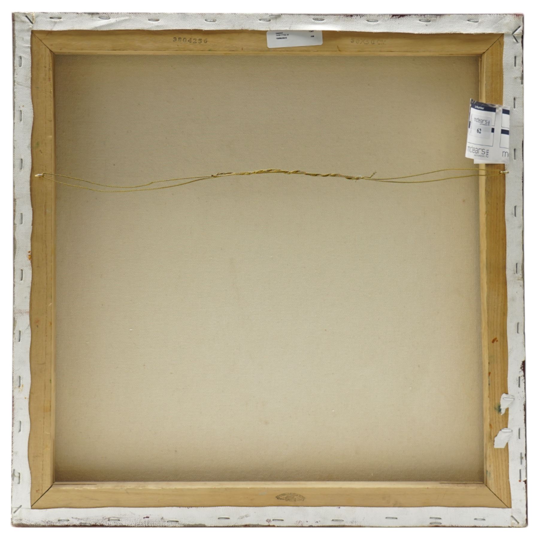 Jamie O'Dea (Scottish 1962-): Abstract Rural Landscape, oil on canvas signed 50cm x 50cm