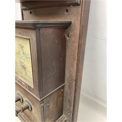 Railway  repeater signal box, with signals for train on line and arrival, H97cm