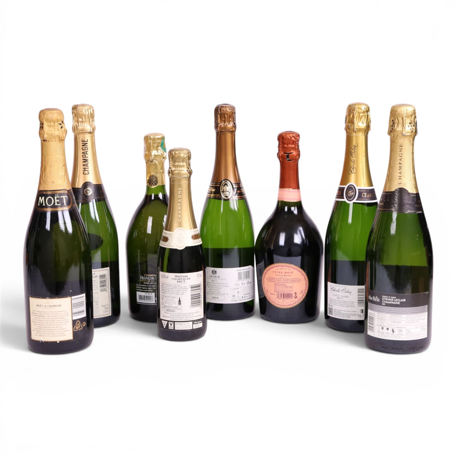 Mix Champagne, including F. Dubois, Moet & Chandon, Charles Orban, Louis Delaunay etc  