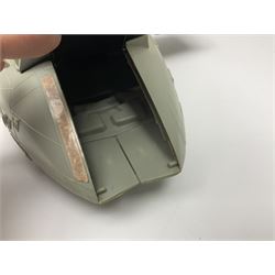 Star Wars - three space vehicles comprising B-Wing fighter and large Millenium Falcon space ship; both with instructions; and Boba Fett Slave 1; all unboxed (3)