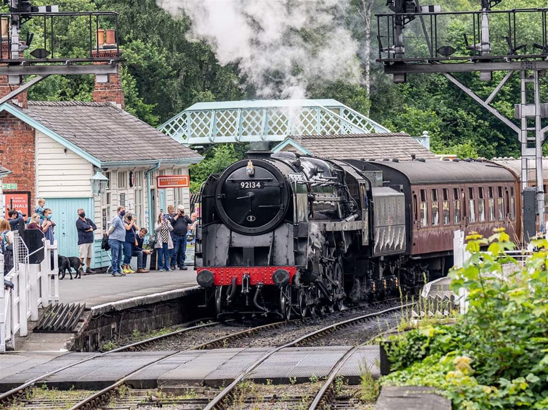 Family Travel Voucher with North Yorkshire Moors Railway. 

Enjoy a Pickering to Whitby return journey along the beautiful NYMR heritage line for two adults and up to three children. Passing through Levisham, Goathland & Grosmont you’re sure to encounter breathtaking views and enjoy a fantastic day out. Bookable anytime during the 2023 season. 

Generously donated by NYMR.
