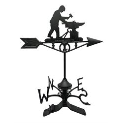 Ridge mounting weathervane with Blacksmith finial, H62 