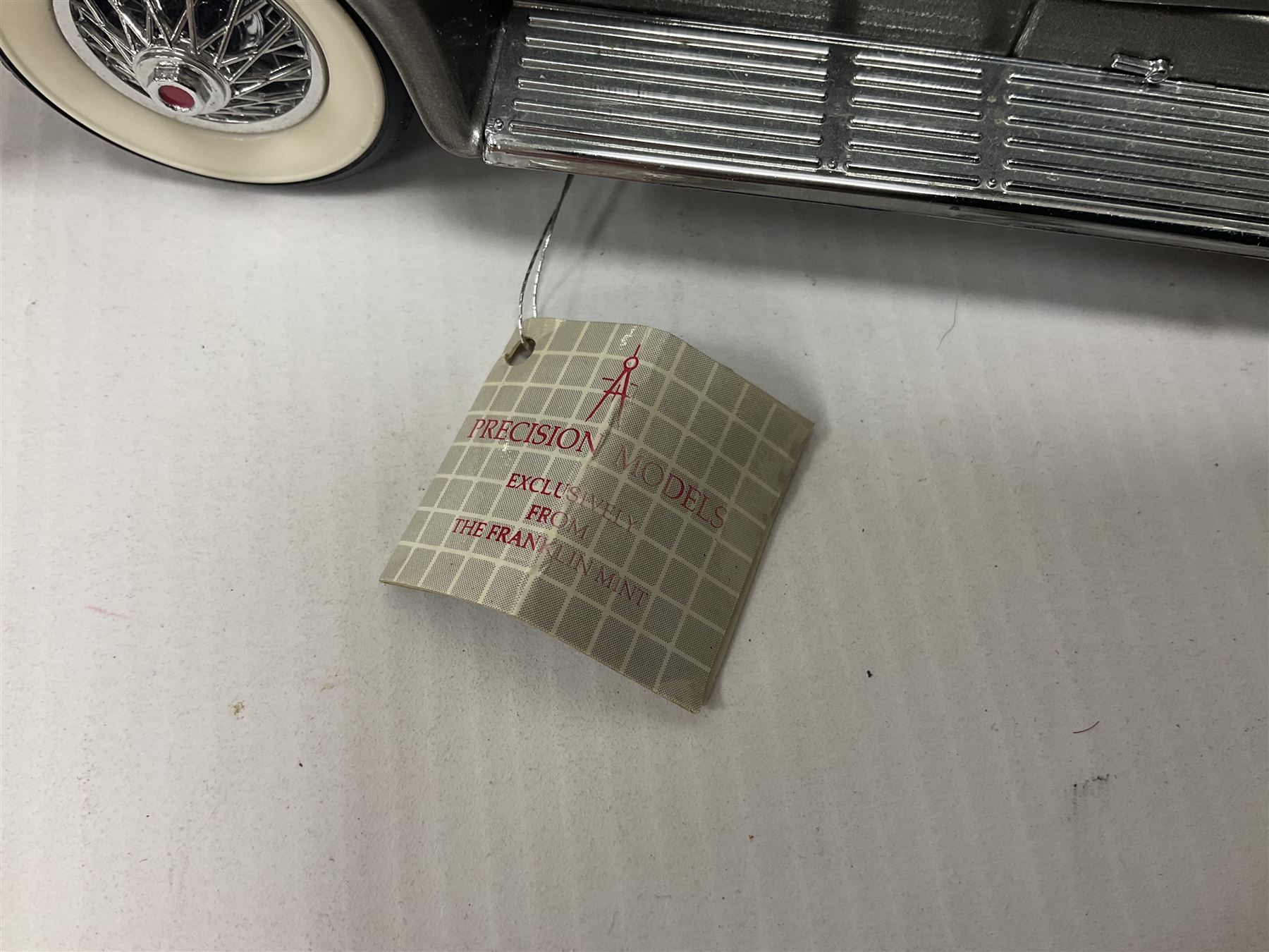 Franklin Mint - five 1:24 scale die-cast precision models comprising 1930 Bugatti Royale Coupe Napoleon, 1933 Duesenberg SJ Twenty Grand, 1935 Mercedes Benz 500K Special Roadster, 1938 Jaguar SS-100, and 1947 Bentley 