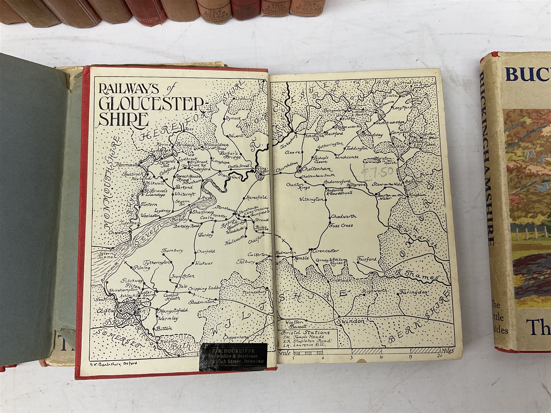 Large collection of Ward Lock & Co's illustrated guidebooks, late victorian to mid 20th century together with a number of 'the little guides' etc, two boxes