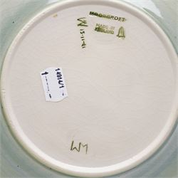 Moorcroft limited edition Birth of Light pattern millennium year plate, numbered 699/2000, impressed and painted marks to base; together with three other year plates comprising 1998, 1992 and Spitalfields Temple Mills edition 1991 plate (4)