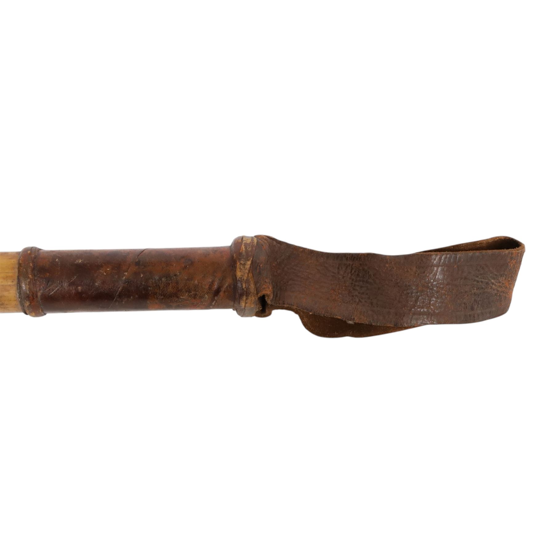WWI trench club or cosh, with leather strap, L40cm