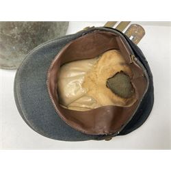 Two air force jackets, together with two helmets and Bamberger Mutzen Industrie German military hat and two others 