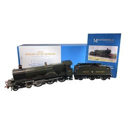 Masterpiece Models '0' gauge - Star Class 4-6-0 locomotive 'Knight of St. Patrick' No.4013 with six-wheel tender in lined green Great Western livery; limited edition of eighty-four;  boxed with instructions