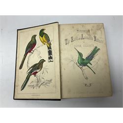 Goldsmith, Oliver; A History of the Earth and Animated Nature, 2 volumes, pub. Fullarton, Edinburgh and London, illustrated with coloured plates, cloth and leather bound with marbled edges (2)