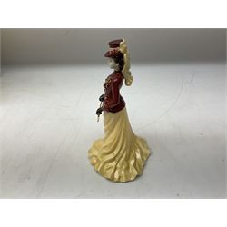 Two limited edition Coalport Sporting Pastimes figures, comprising The Rider and The Skater, both boxed with certificates