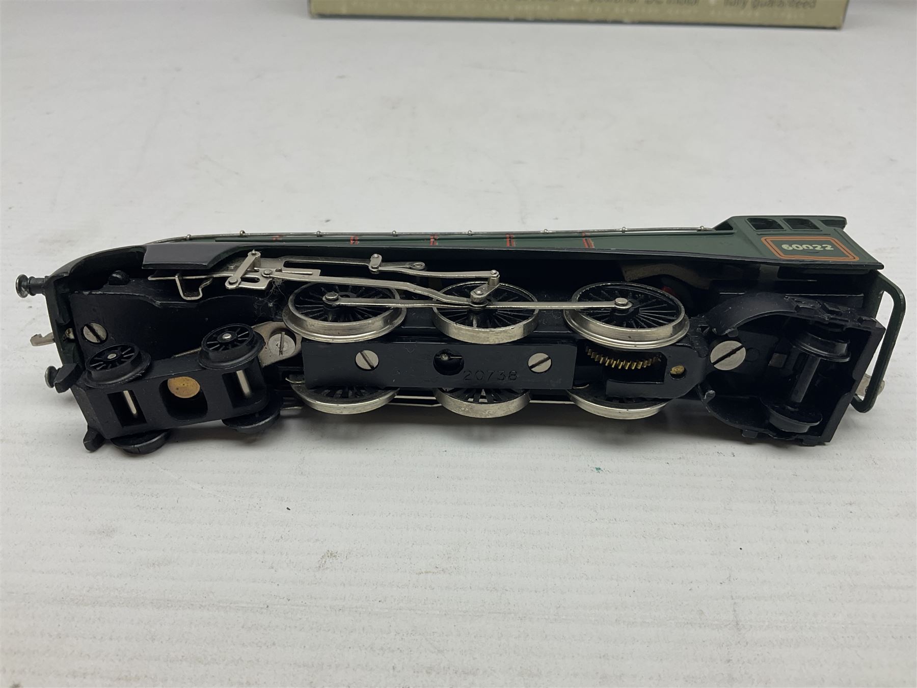 Wrenn '00' gauge - two Class N2 0-6-2 tank locomotives - No..9522 in LNER Light Green in original box with instructions; and No.69550 in BR Lined Black in associated Wrenn box with instructions; together with Tri-ang Wrenn '00' gauge Class A4 4-6-2 locomotive 'Mallard' No.60022; boxed (3)