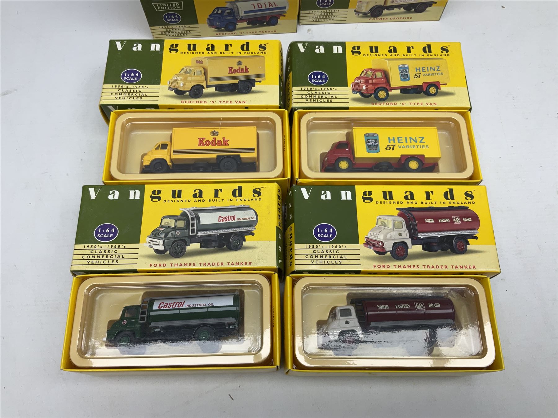 Nineteen Lledo Vanguards 1:64 scale 1950's-1960's Classic Commercial Vehicles die-cast models, all boxed (19)